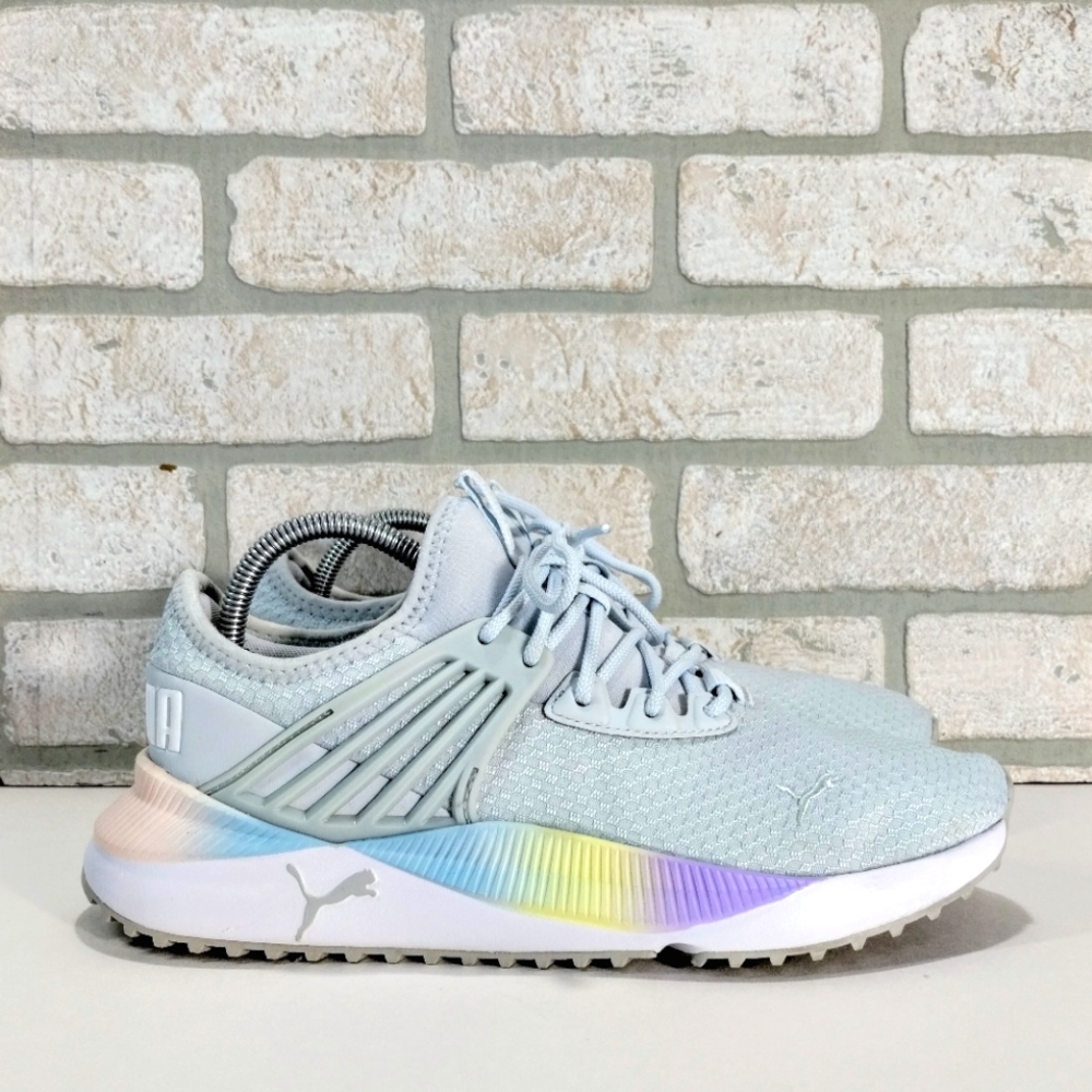 Puma Pacer Future Athletic Shoes Women 9 Light Blue Running Jogging Sneakers